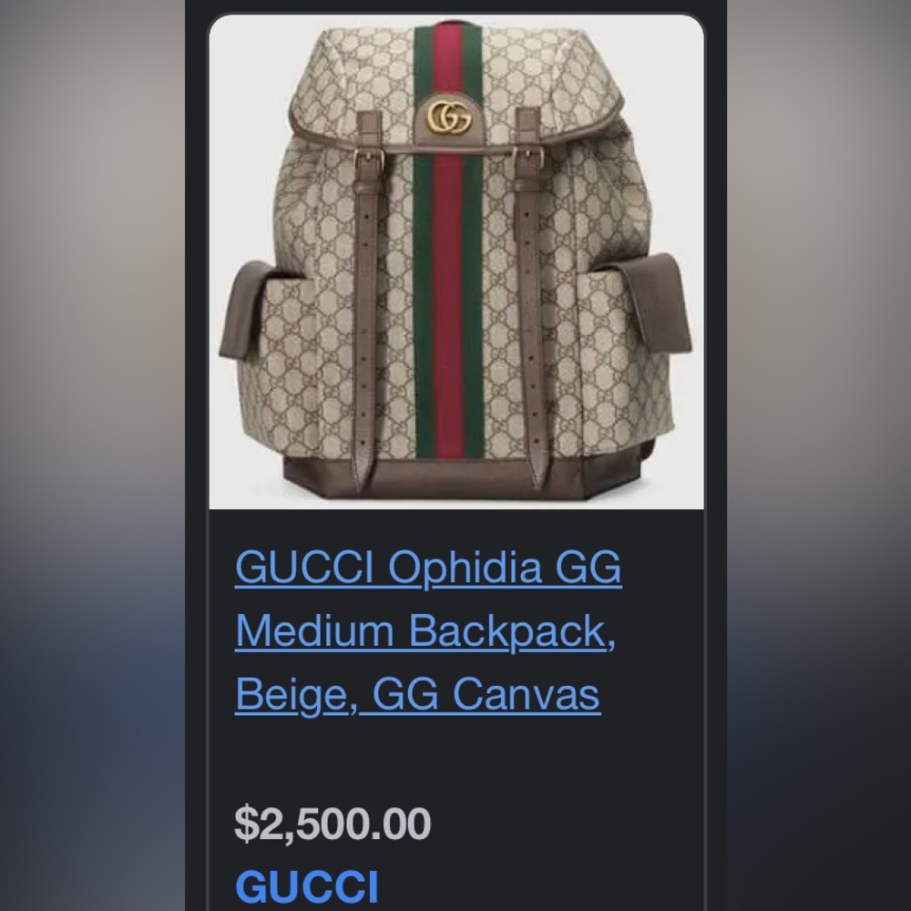 Gucci Backpack NWOT